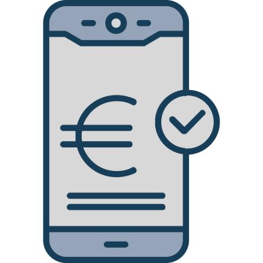 Avro ödeme vektörü simgesi