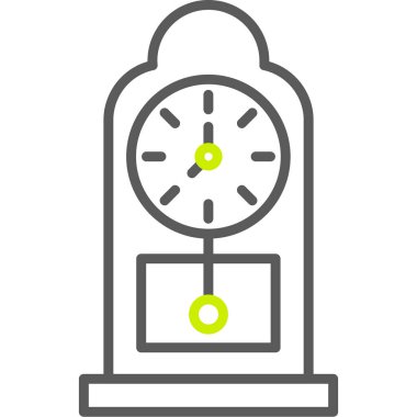 Kronometre simgesi. Web için saat vektör simgelerinin özet çizimi