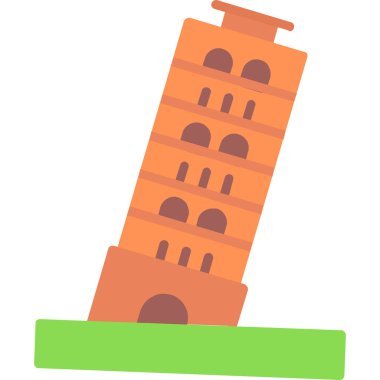 Deniz feneri. Web simgesi vektör illüstrasyonu