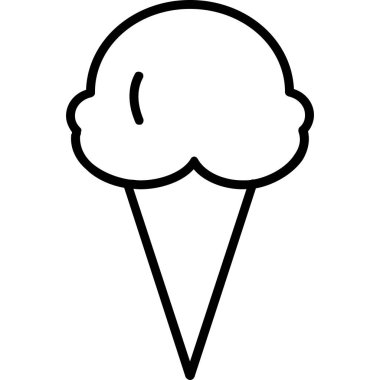 Dondurma ikonu. özet çizimi