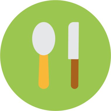 yiyecek düz vektör simgesi