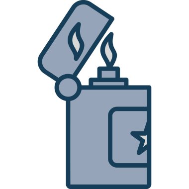 Çakmak. Web simgesi basit illüstrasyon