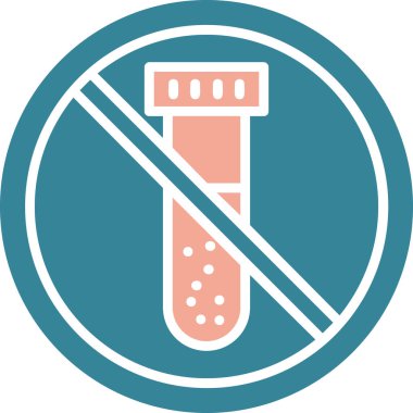 Beyaz arkaplanda izole edilmiş test simgesi yok, test şeffaf işareti yok