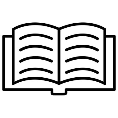 Kitap. Web simgesi basit tasarım