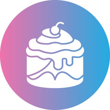 Krema. Web simgesi basit illüstrasyon