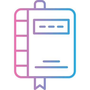 kitap simgesi, vektör illüstrasyonu