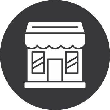 dükkan vektör satırı simgesi