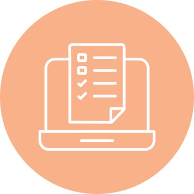 belge web simgesi basit vektör illüstrasyonu