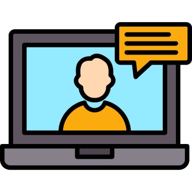 İnternet sohbeti. Web simgesi