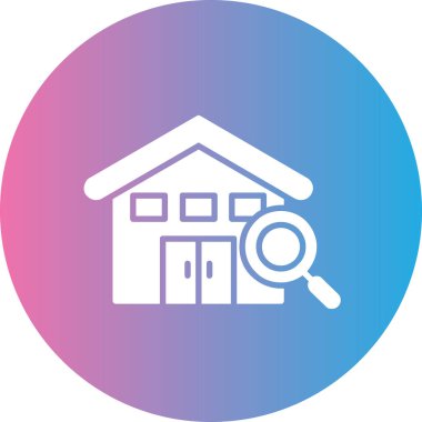 Soyut arkaplanda arama simgesi izole edildi