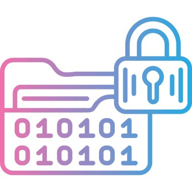 Vektör içinde asma kilit simgesi. Logotype