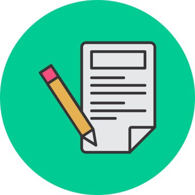 Belge simgesinin vektör illüstrasyonu