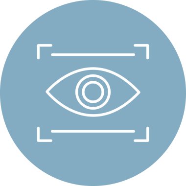 Göz simgesinin vektör illüstrasyonu