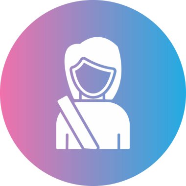 Bir kadın simgesinin vektör illüstrasyonu