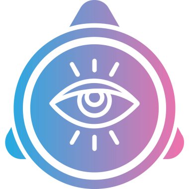 Göz. Web simgesi basit illüstrasyon