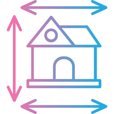 Ev simgesinin vektör illüstrasyonu