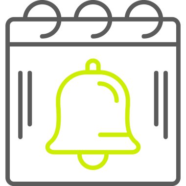 çan takvimi gün simgesi ana hat biçiminde