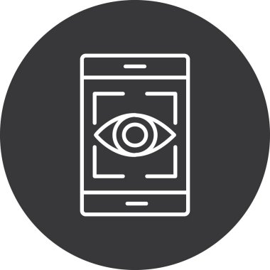 mobil pazarlama simgesi, basit illüstrasyon