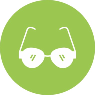 Gözlük. Web simgesi basit illüstrasyon
