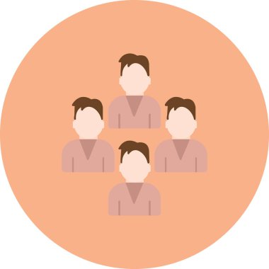 insanlar grup simgesi. vektör çizim