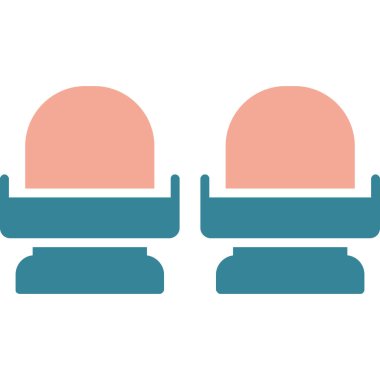 kanepe ikonu vektör illüstrasyonu