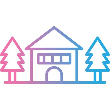 ağaç simgesi vektör illüstrasyonu