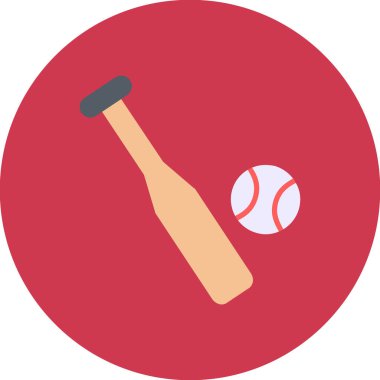 Beyzbol sopası. Basit resimleme