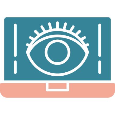 düz bir göz simgesi