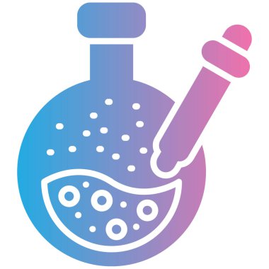 Kimyasal matara. Basit illüstrasyon