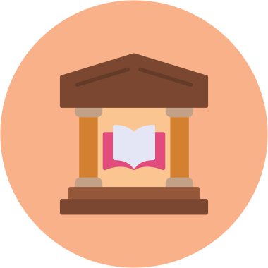 Kitap. Web simgesi basit illüstrasyon