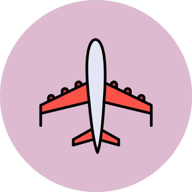 Uçak. Web simgesi basit illüstrasyon
