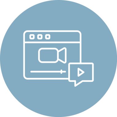 Sohbet simgesinin vektör illüstrasyonu