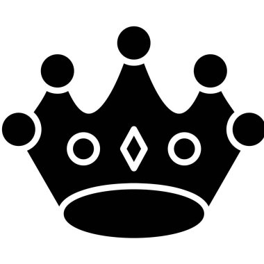 taç simgesi vektör illüstrasyonu