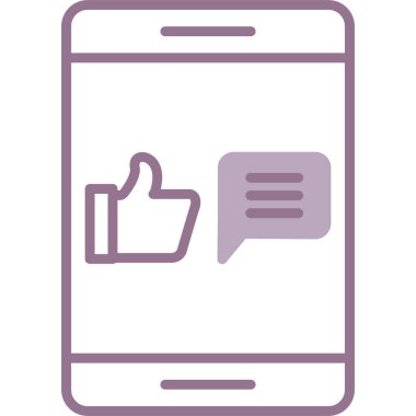 Sosyal ağ vektör illüstrasyon tasarımlı akıllı telefon