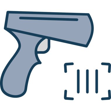 Silah. Web simgesi basit illüstrasyon