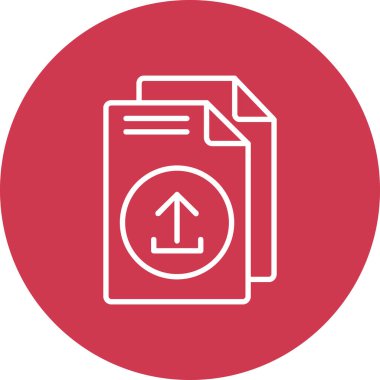 Belge simgesinin vektör illüstrasyonu