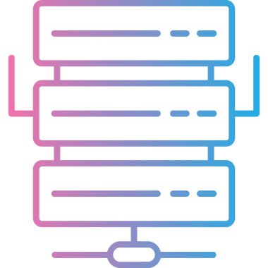 Veri merkezi. Web simgesi