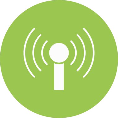 kablosuz anahtar düz yuvarlanmış vektör simgesi