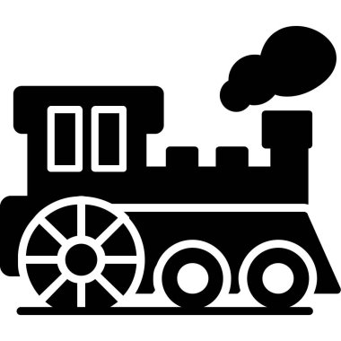 Tren ikonu. Basit bir çizim. tren vektör simgesi