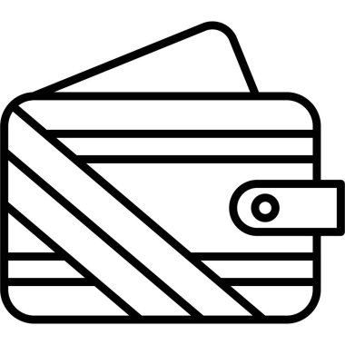 cüzdan ikonu vektör illüstrasyonu