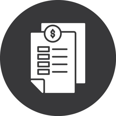 İş ve finans simgesinin vektör illüstrasyonu