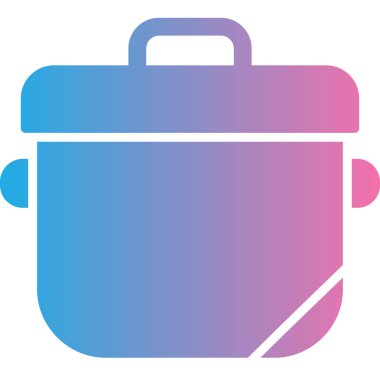 Çanta. Web simgesi basit illüstrasyon