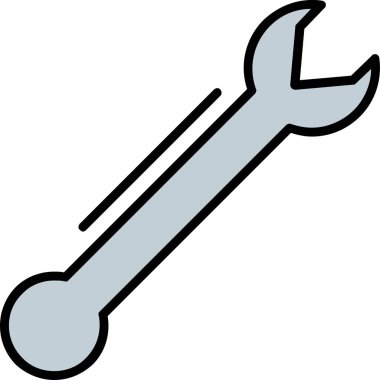 Tornavida. Web simgesi basit illüstrasyon