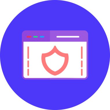 Bilgisayar. Web simgesi basit tasarım