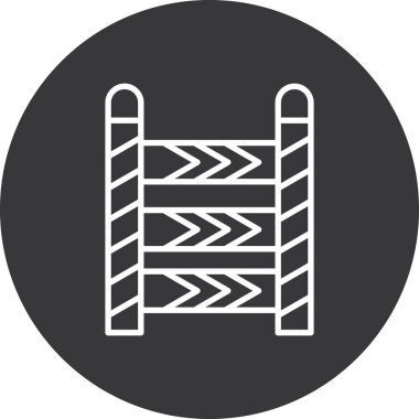 Modern b 'nin vektör çizimi çit simgesinden yoksun