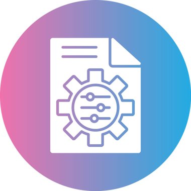 Dosya Ayarları. Basit illüstrasyon