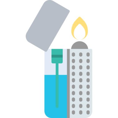 Bir mum simgesinin vektör illüstrasyonu