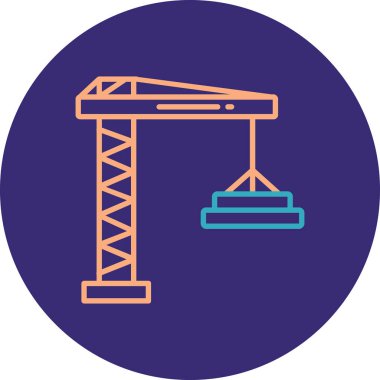 Modern yapı simgesinin vektör illüstrasyonu