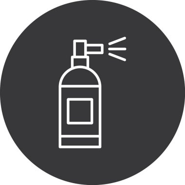 Sprey sprey kutusu ikonu. Sprey kutu ikonunun ağ için basit bir illüstrasyonu. beyaz arkaplanda izole