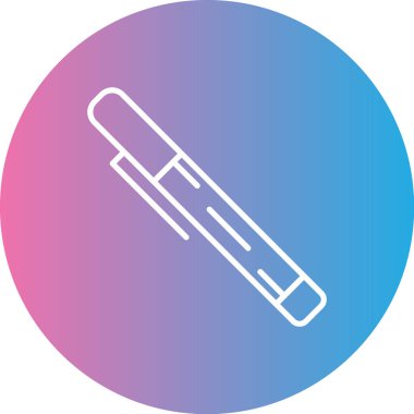 Bir kalem simgesinin vektör illüstrasyonu